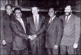 pace in Mozambico 4 ottobre 1992  Goncalves, Raffaelli, Riccardi, Zuppi, 